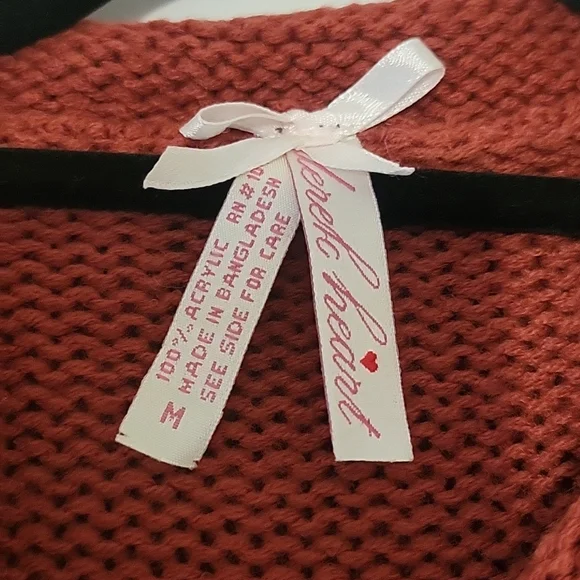 NWT DEREK HEART Button-Up Sweater w/Hood - Picture 6 of 6